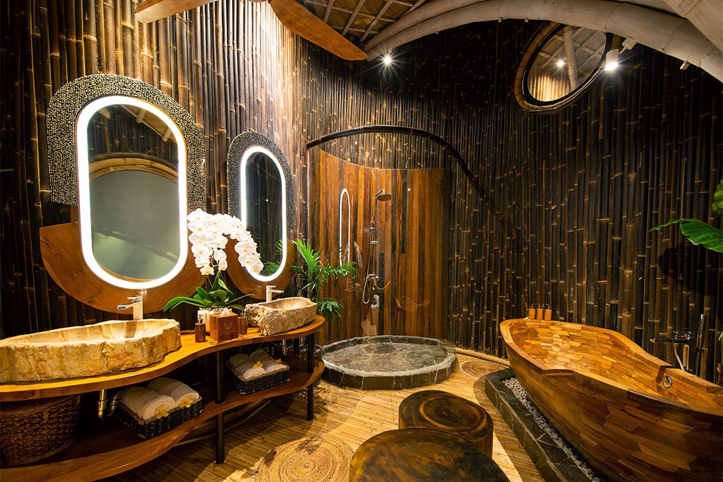 bamboo bathroom interior