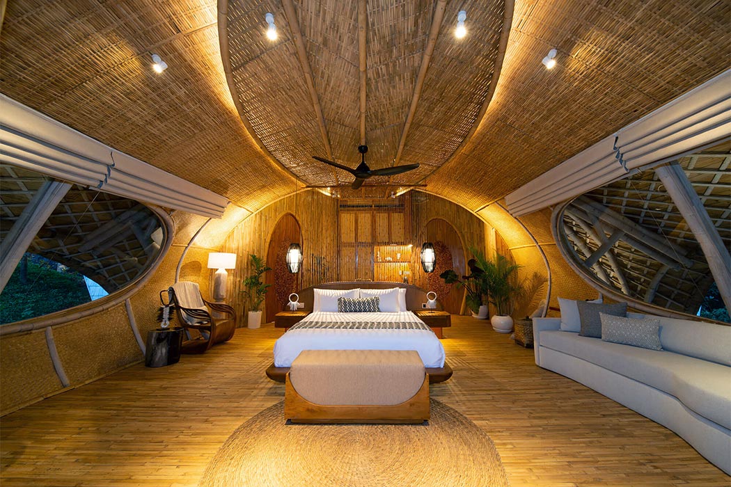 bamboo bedroom interior