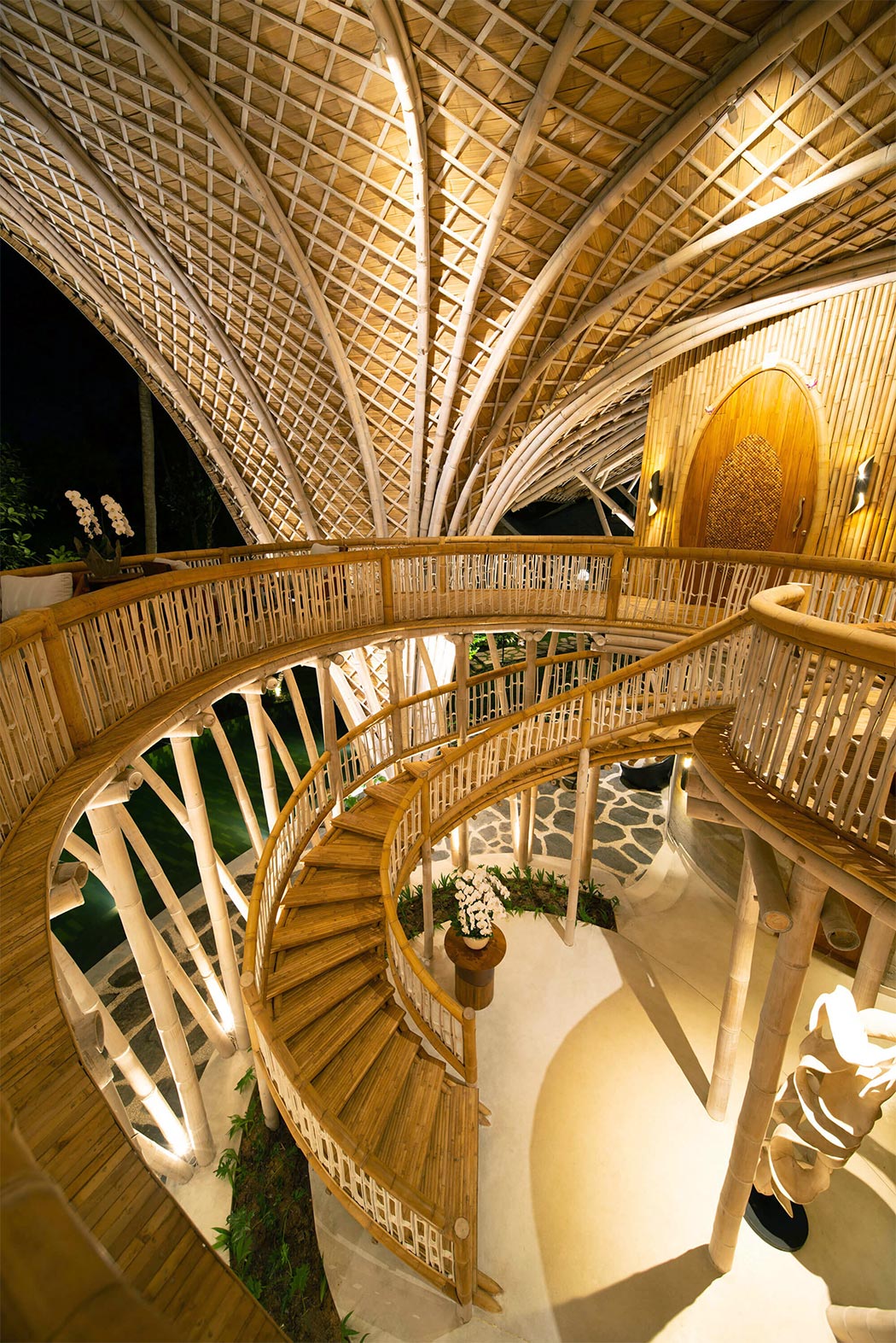 bamboo stairs interior