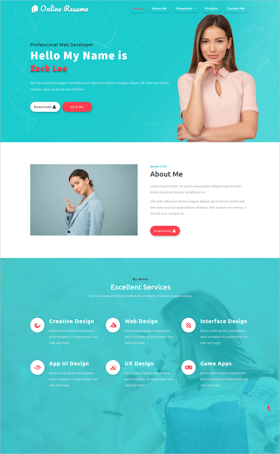 Free Academic Cv Website Template