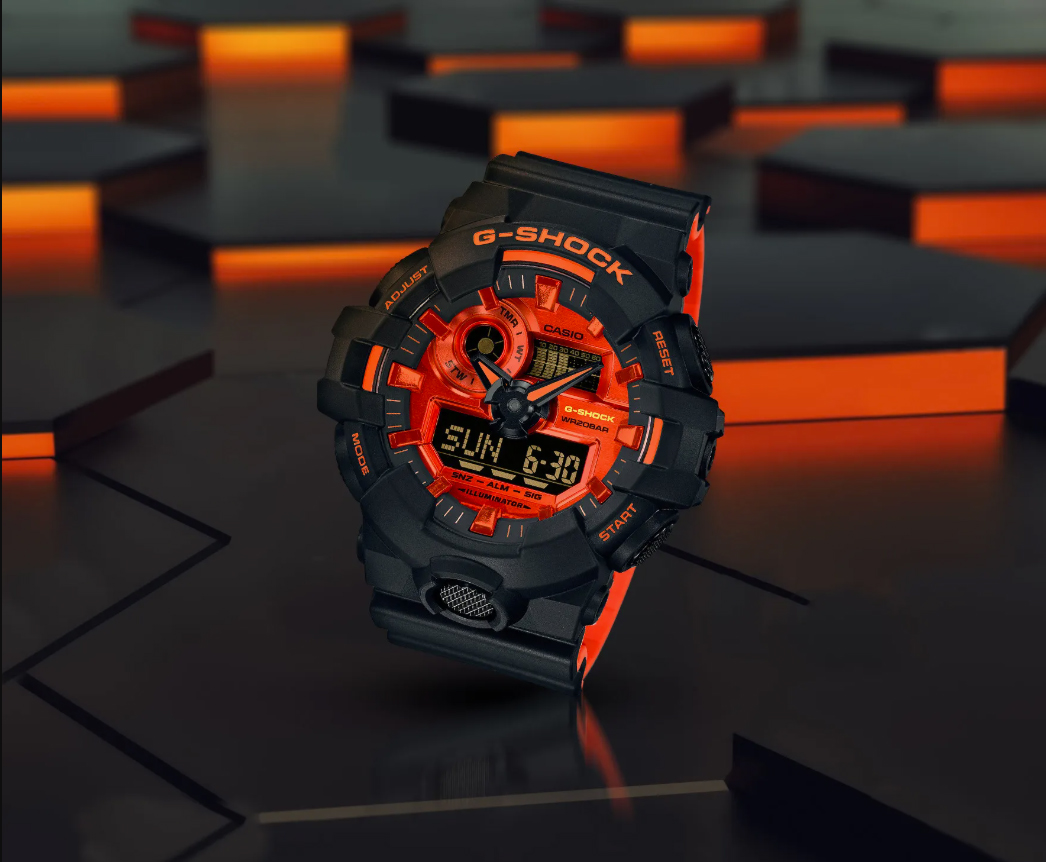 Casio G-SHOCK GA700 Bright Red