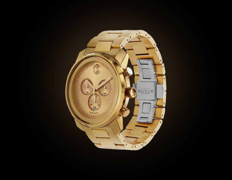 Movado BOLD Yellow Gold Chronograph