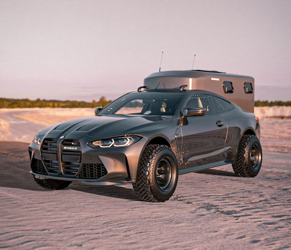 BMW M4 Camper with Bed, Kitchen and Solar Panels