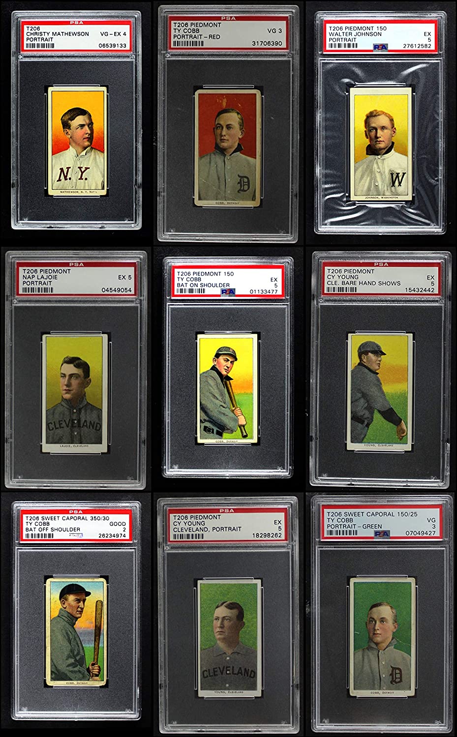 1909-11 T206 Baseball Almost Complete Set
