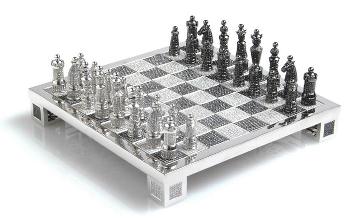 Charles Hollander Royal Diamond Chess Set