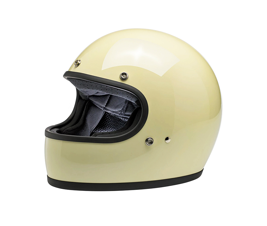 Biltwell Gringo S ECE Vintage White Helmet