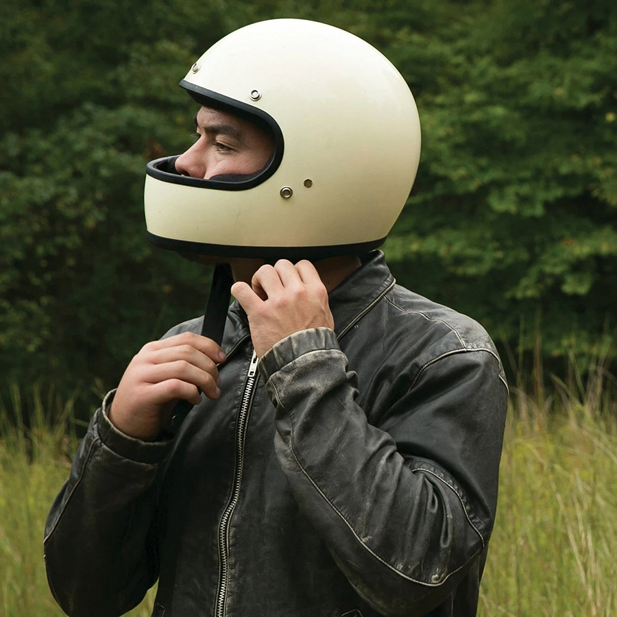 Biltwell Gringo S ECE Vintage White Helmet