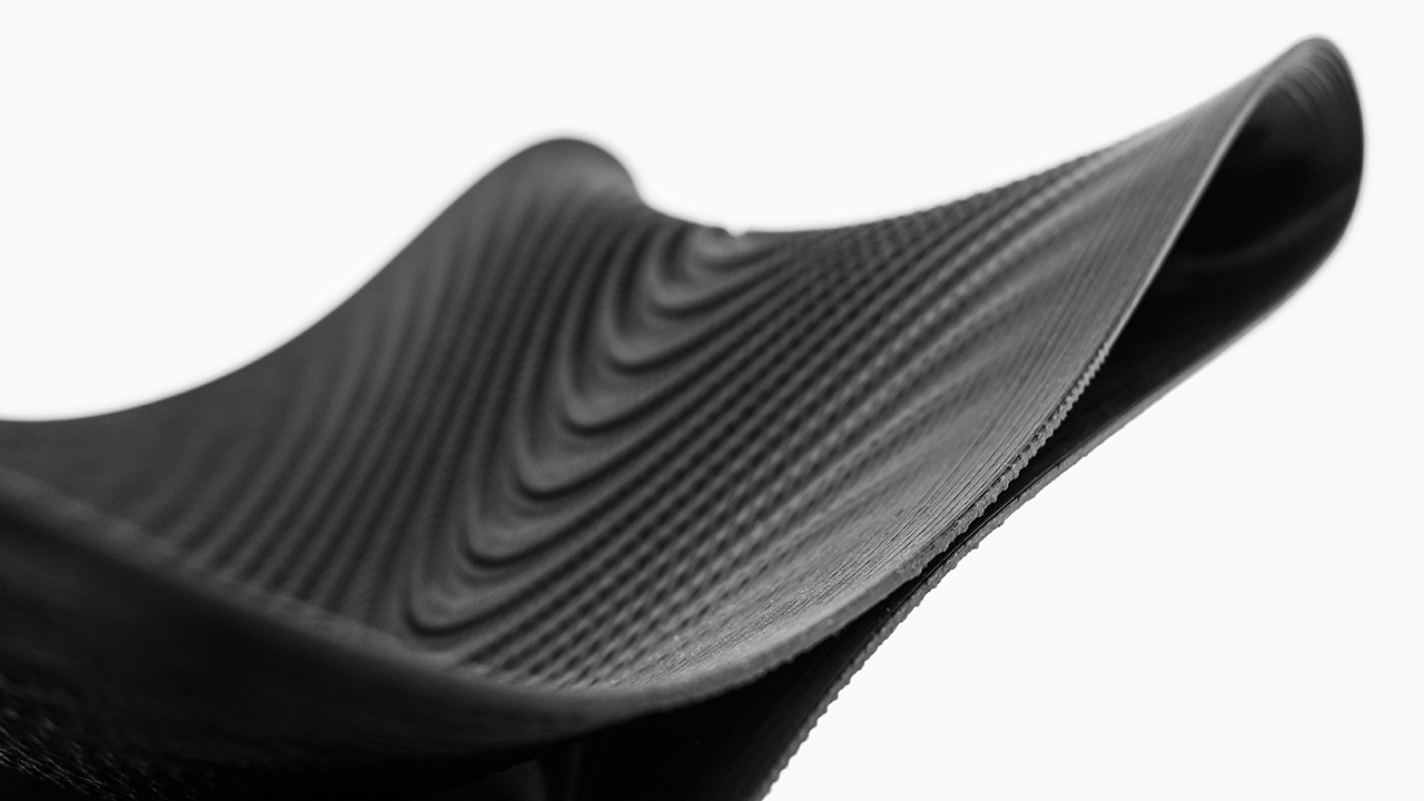 3d printed black chair