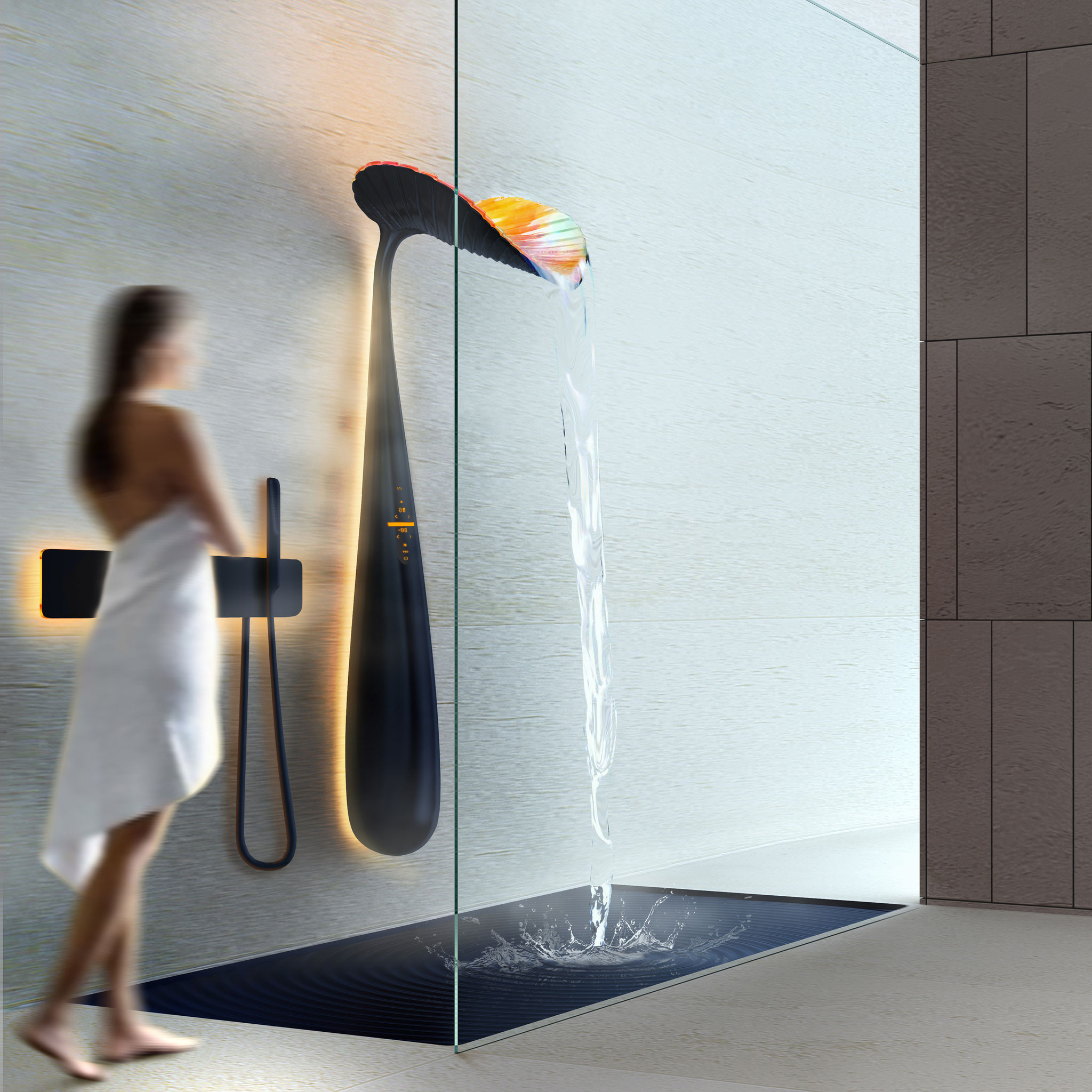 Award-Winning Leaf-Like 'Ora Shower' Panel