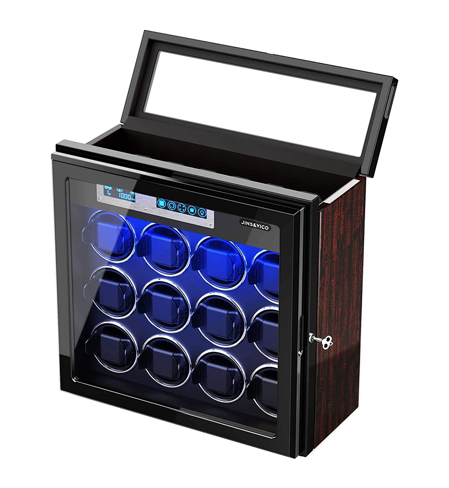 LUKDOF Watch Winder for 12 Automatic Watches