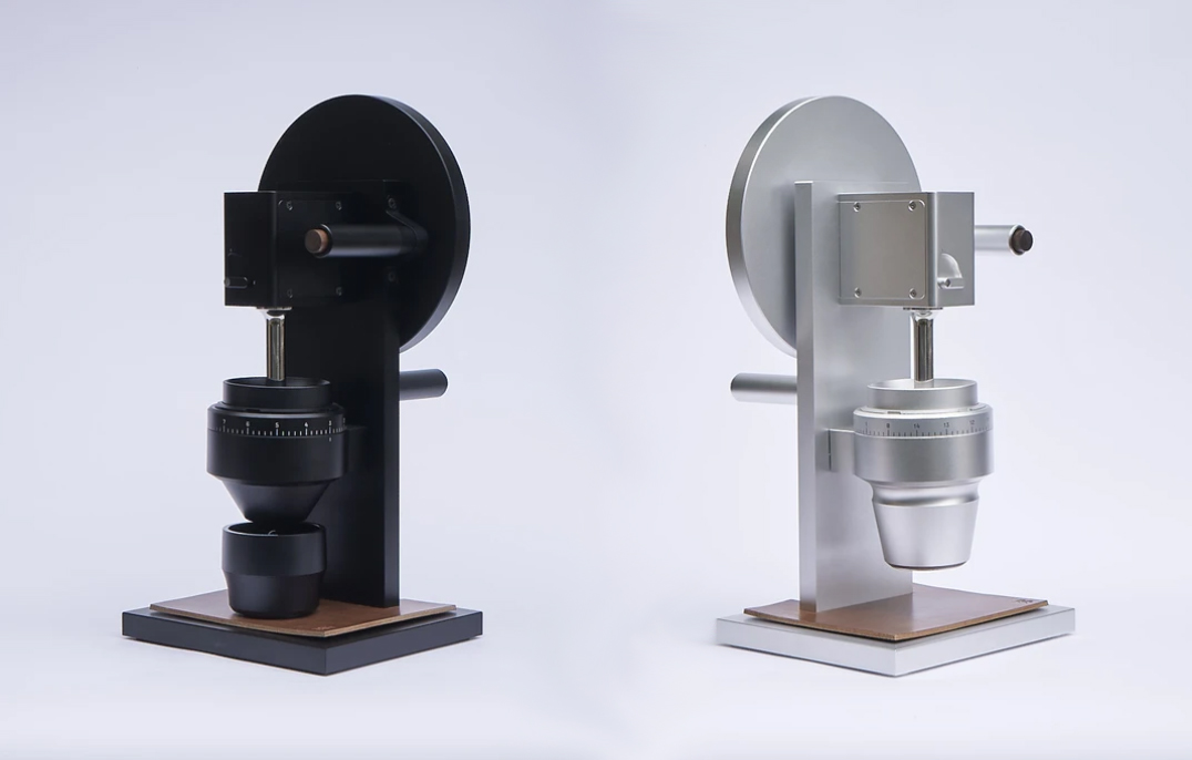 High-End Titanium Coffee Grinder HG-2 by Weber Workshops
