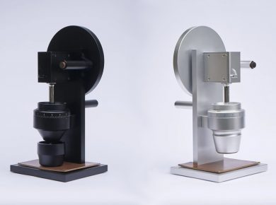 High-End Titanium Coffee Grinder HG-2 by Weber Workshops