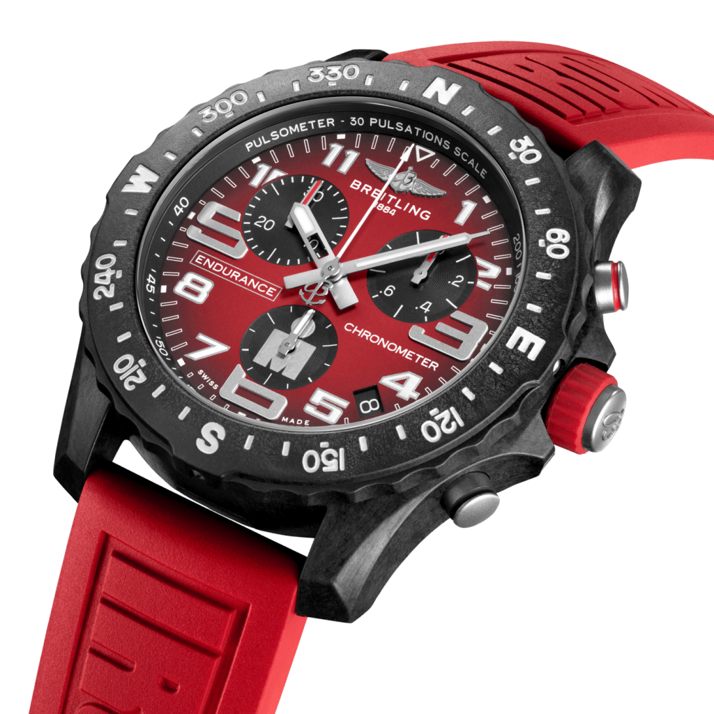 red breitling ironman watch