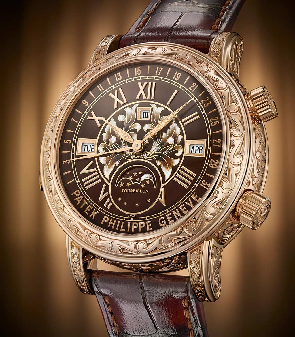 gold patek philippe sky moon