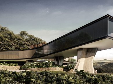 Xingú House Standing on Thick Concrete Pillars