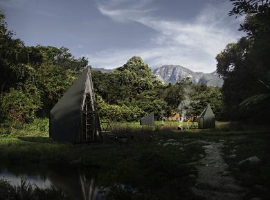 Prefab Pyramidal Getaway Cabins in Mexico by Rojkind Arquitectos