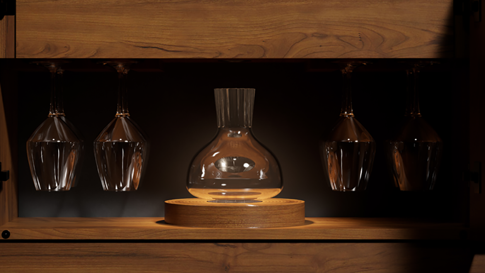 hand blown Grange Decanter