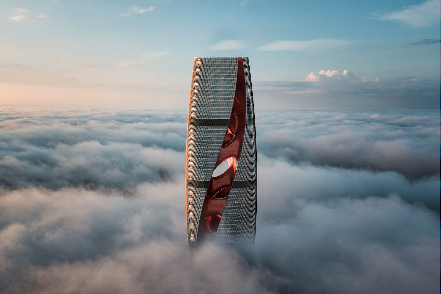 Impressive Cytokinesis Tower in Doha, Qatar