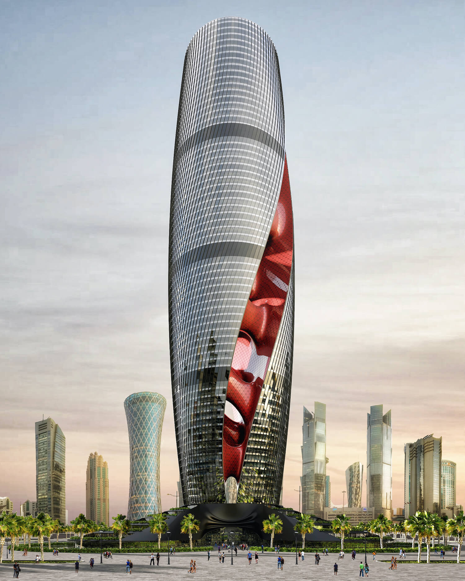 impressive concept tower in doha