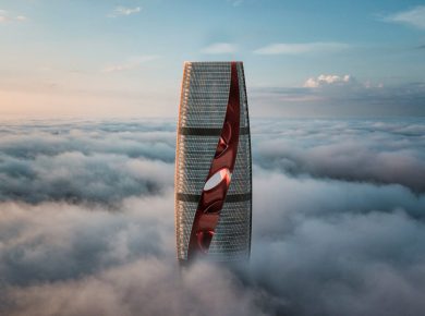 Impressive Cytokinesis Tower in Doha, Qatar