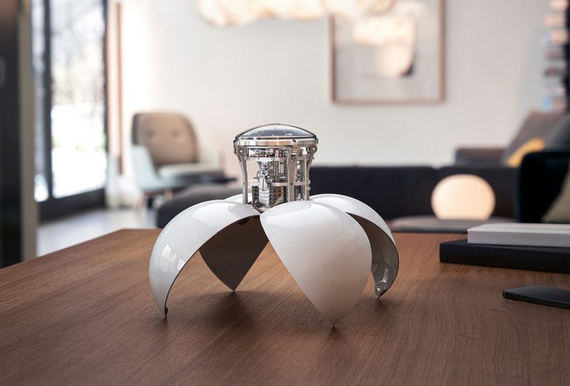 Futuristic and Transformable Table Clock 'Orb' by MB&F and L’Epée 1839