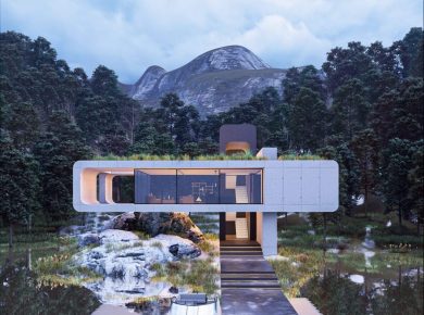 Modern Eco-House 'The Dream Space' by Hady Mirawdaly
