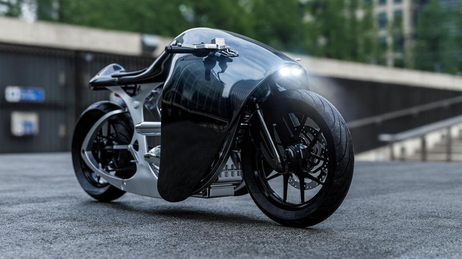 Bandit9's Latest Futuristic Motorbike 'The Supermarine'