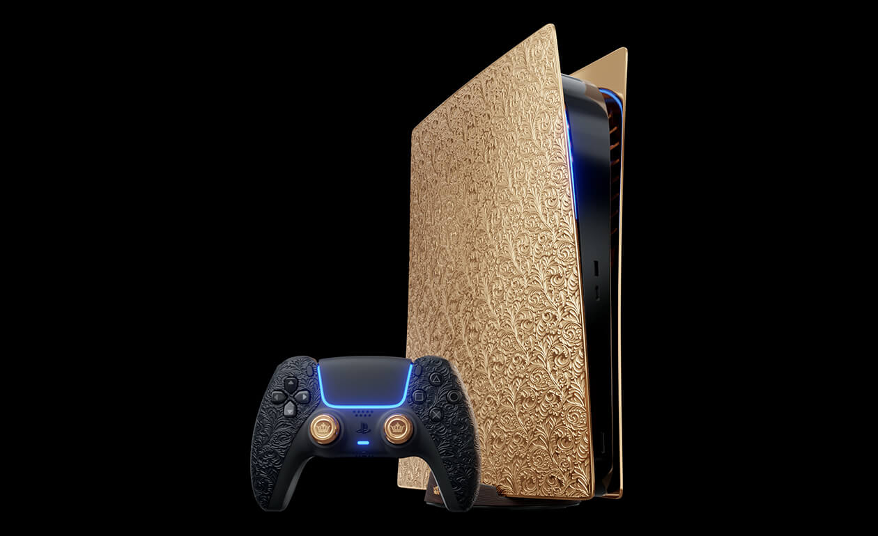 Luxurious Sony PlayStation 5 Prime Gold Edition by Caviar