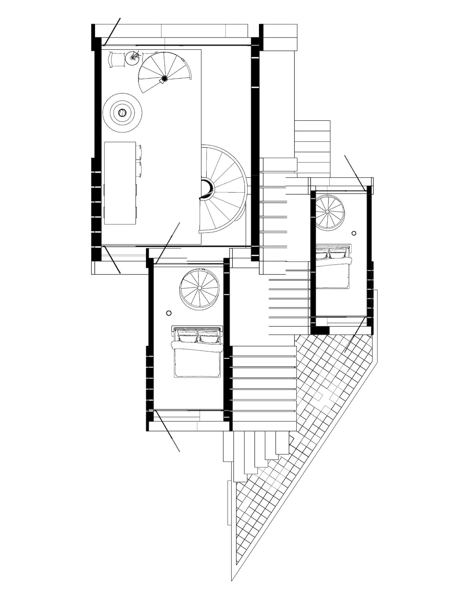 broken diamond house plan