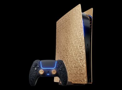 Luxurious Sony PlayStation 5 Prime Gold Edition by Caviar