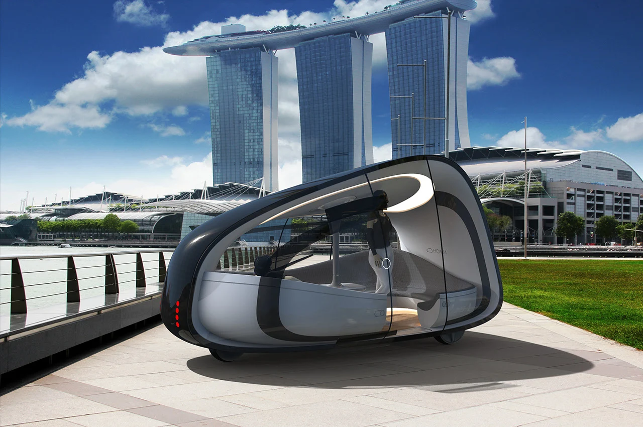 Three-wheeled HOMM Autonomous Experience Pod