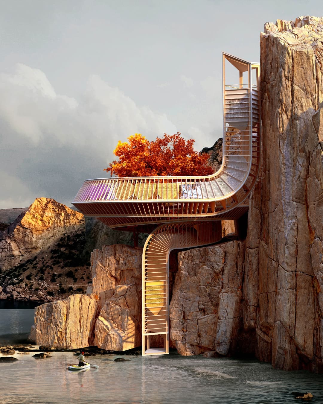 cliff top house