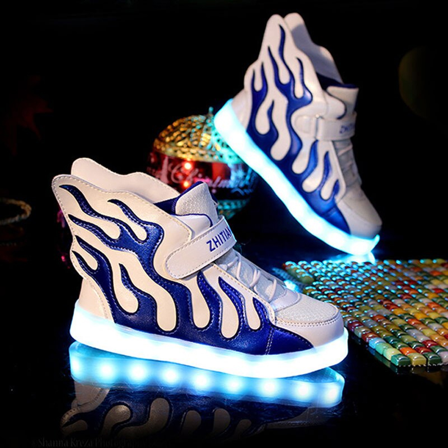 Winged Fire Kid's LED Light Sneakers