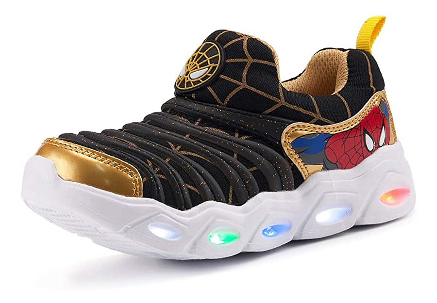 Spider Upper USB Charging Kids Light-up Sneakers