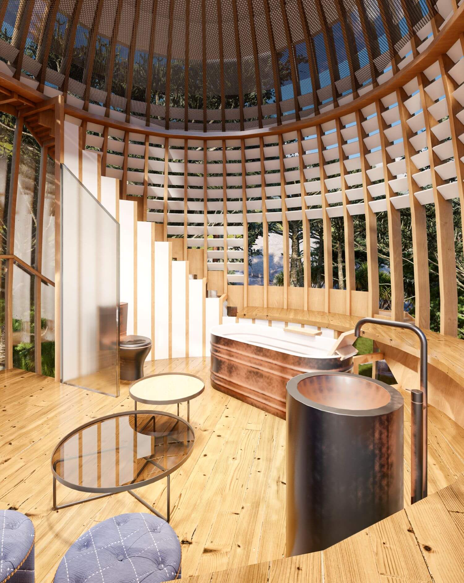 Earth Caterpillar House by Veliz Arquitecto