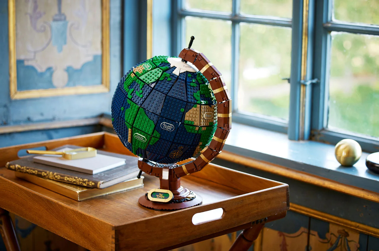 Lego Earth Rotation Simple Meet New LEGO Ideas Spinning Globe of Earth