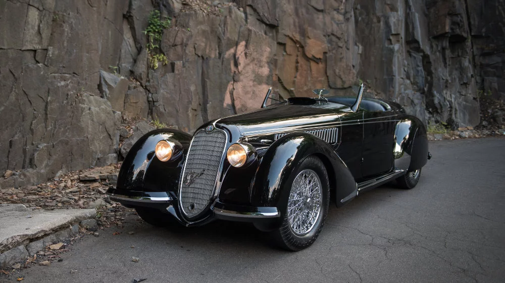 1939 Alfa Romeo 8C 2900B Lungo Spider retro car