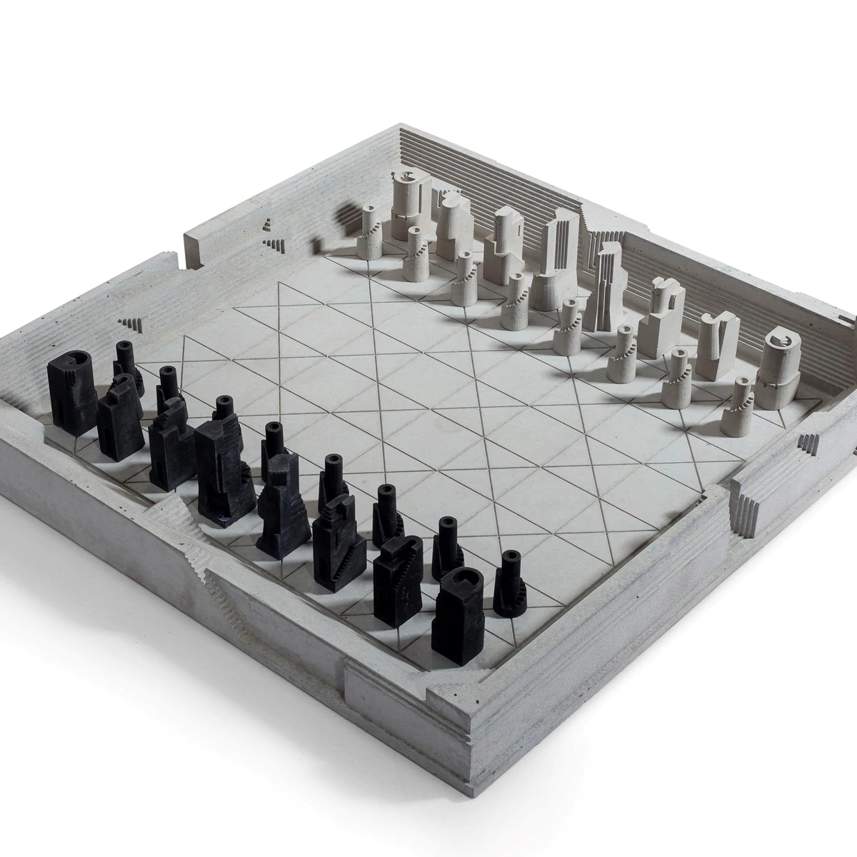 concrete chess set