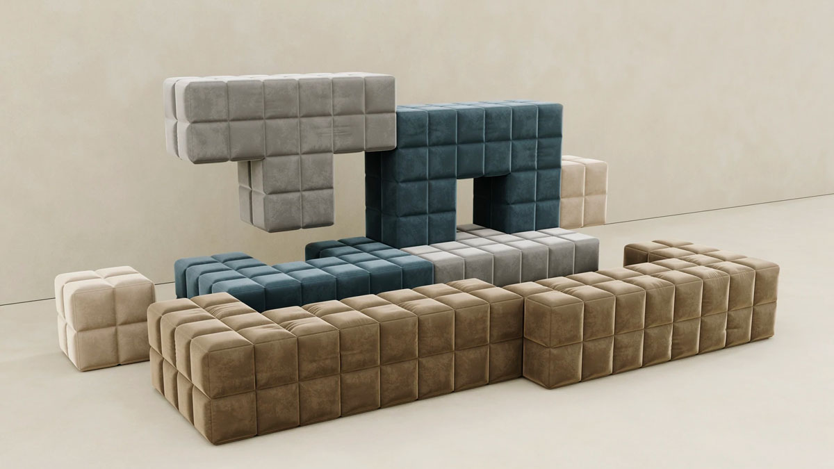 Sara Hayat Modular Tetris Couches