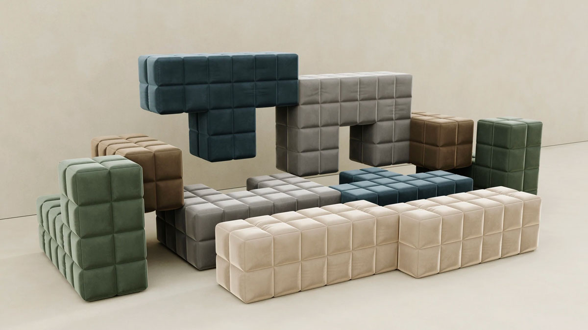 Sara Hayat Modular Tetris Couches