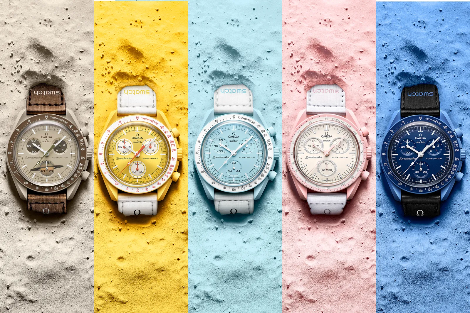 Solar System of Affordable 'MoonSwatches' from Omega & Swatch