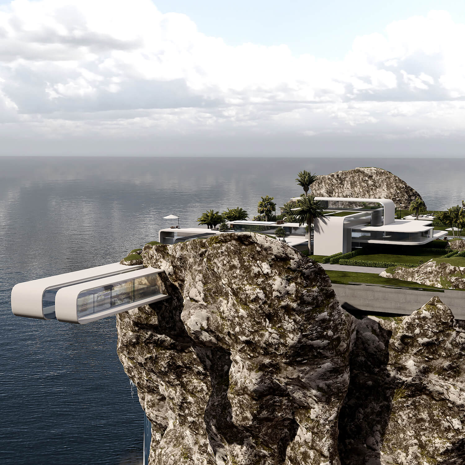 Edge Villa: A Futuristic Cliff House by Negar Akd