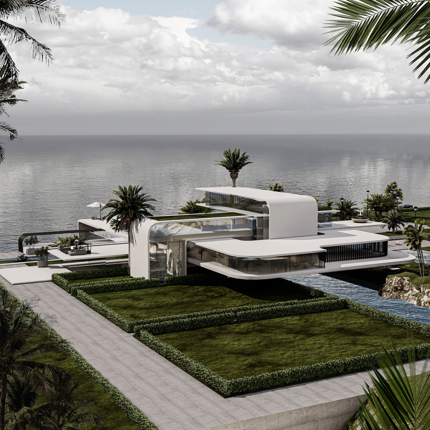Edge Villa: A Futuristic Cliff House by Negar Akd