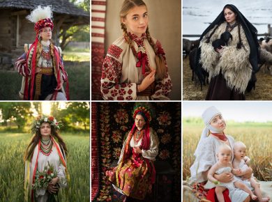 Ukrainian Women in Traditional Costumes by Ethno-Photographer Anna Senik