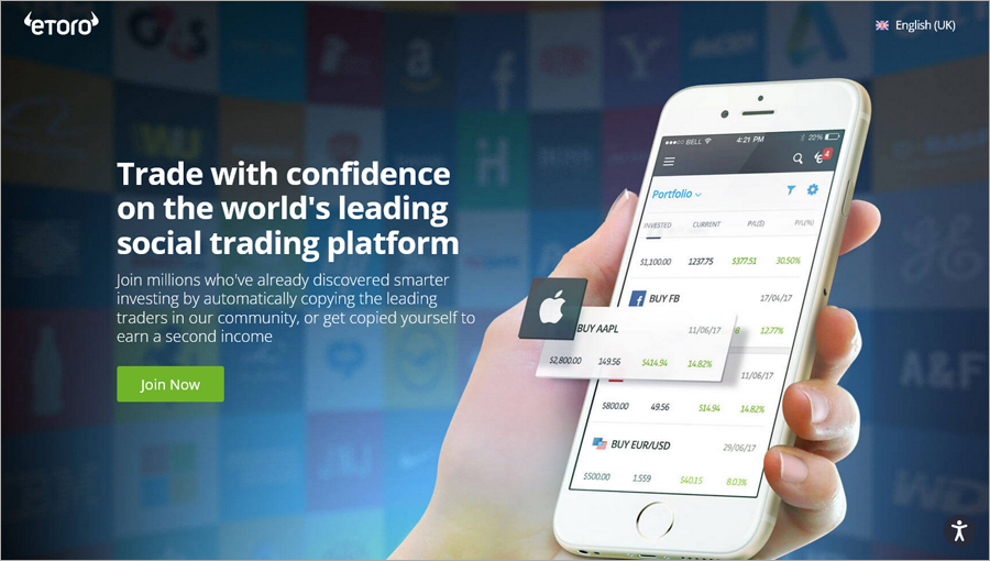 eToro platform