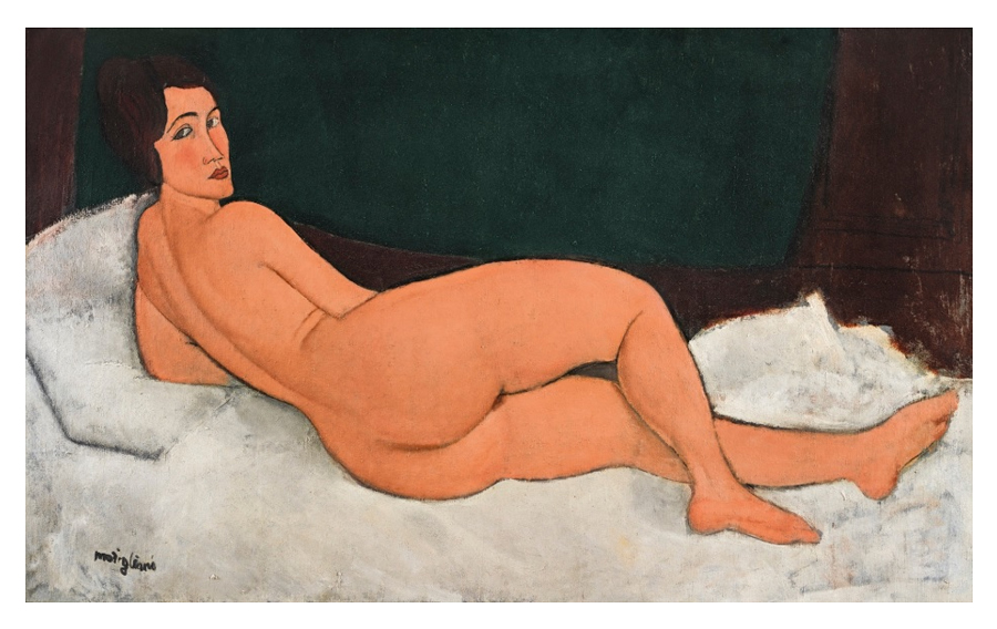 Amedeo Modigliani — 'Nu Couché (sur le côte gauche),' 1917