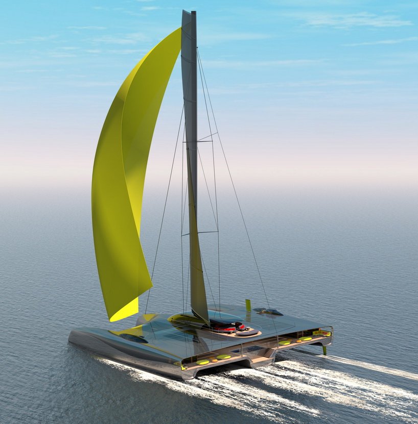 Unique 40m Trimaran Concept Domus