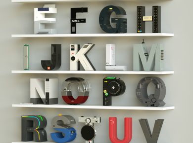 36days Electronics Typography by Vinicius Araújo