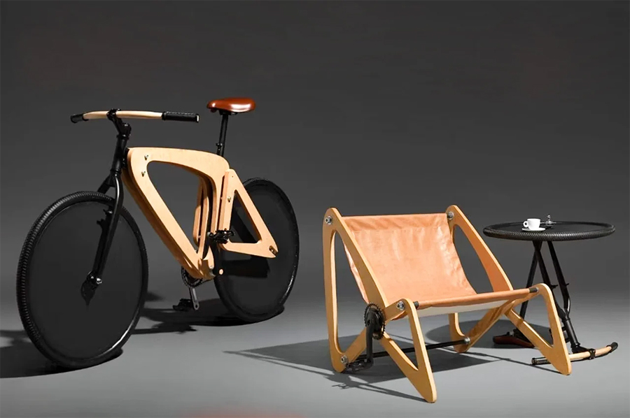 ‘Sepeda Penjahat’ Inovatif yang Berubah Menjadi Furnitur
