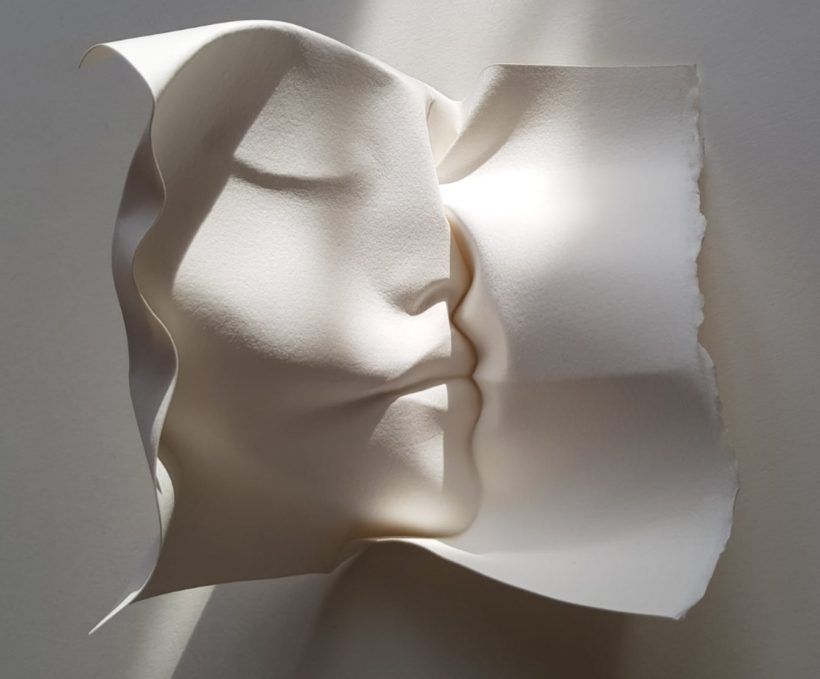 Intimate Sculptures by Polly Verity from Single Sheets of Paper